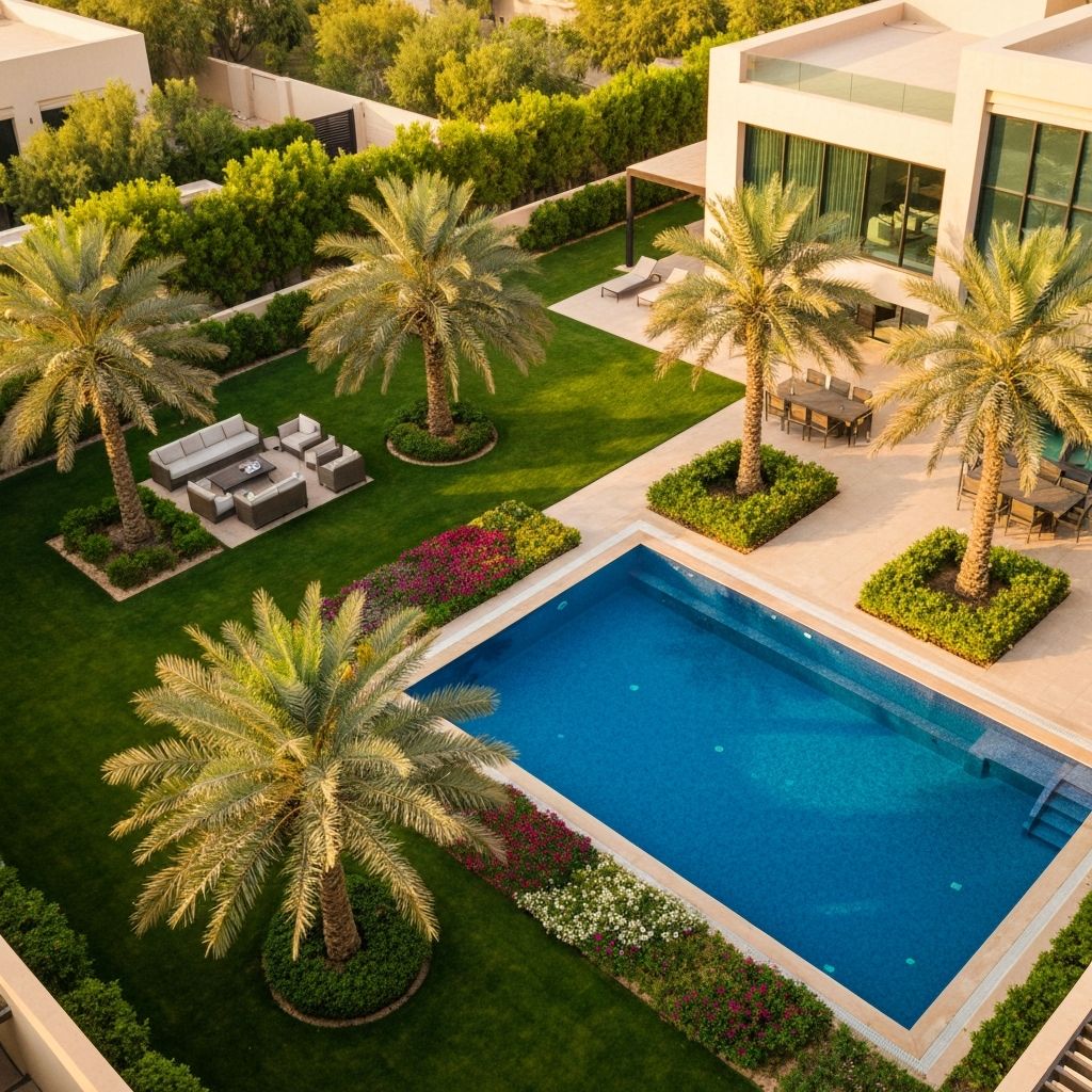 حديقة فيلا سكنية